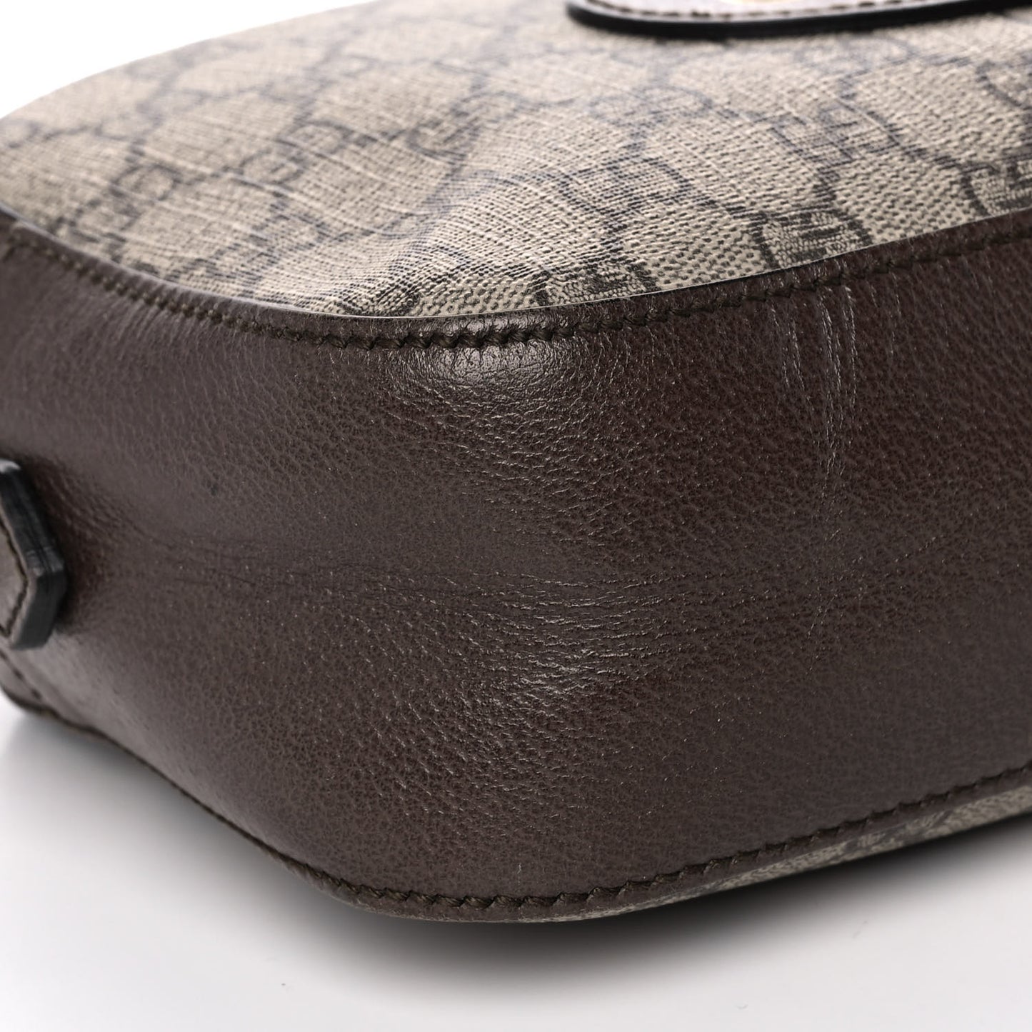 GG Supreme Monogram Web Neo Vintage Shoulder Bag Beige New Acero Crop