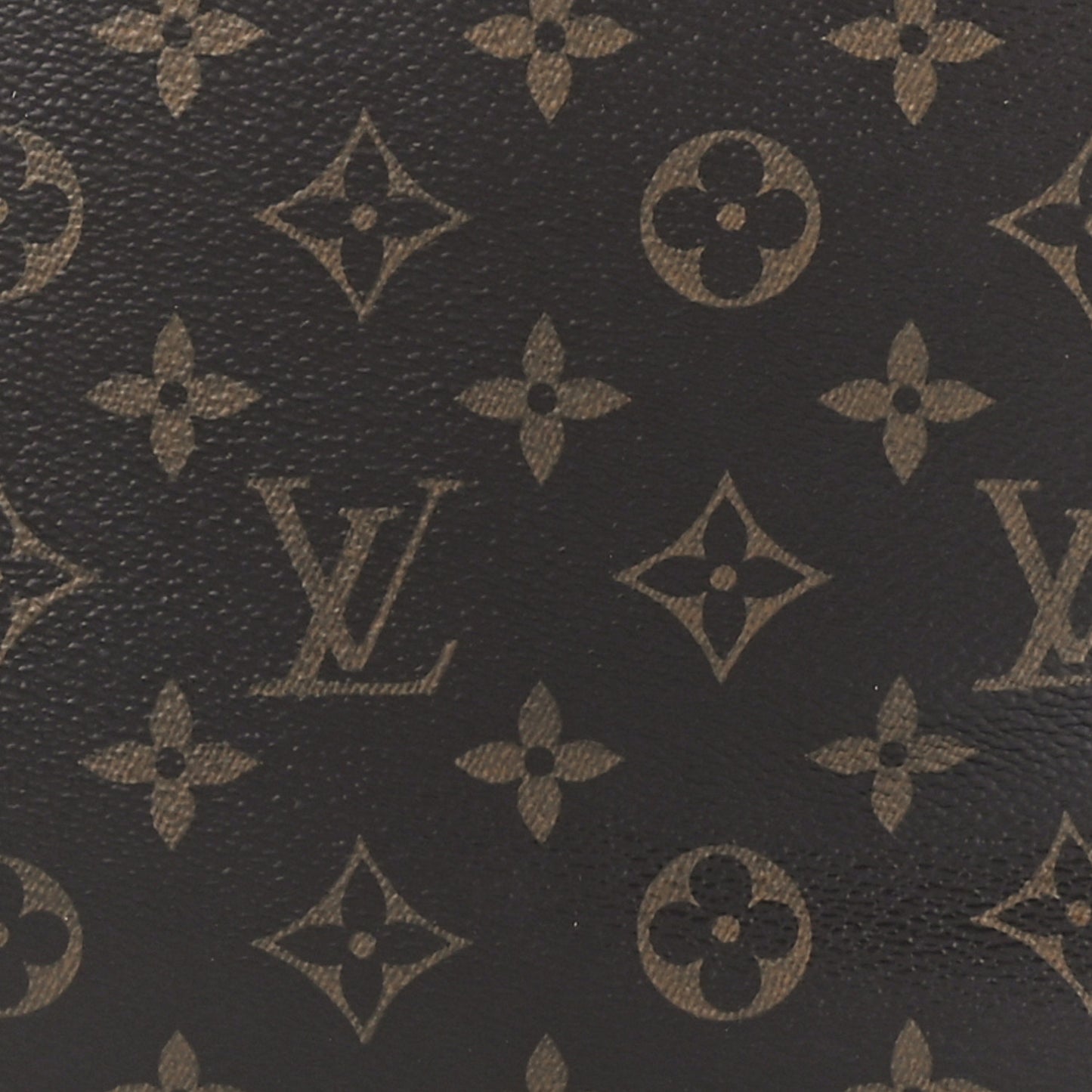 Monogram Flower Zipped Tote MM Black