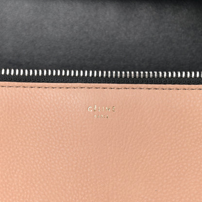 Celine Smooth Calfskin Medium Bi-Color Edge Shoulder Bag Black Cream 11 of 12