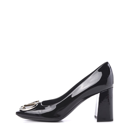 Louis Vuitton LOUIS VUITTON Patent Calfskin Madeleine Pumps 38.5 Black 1 of 9