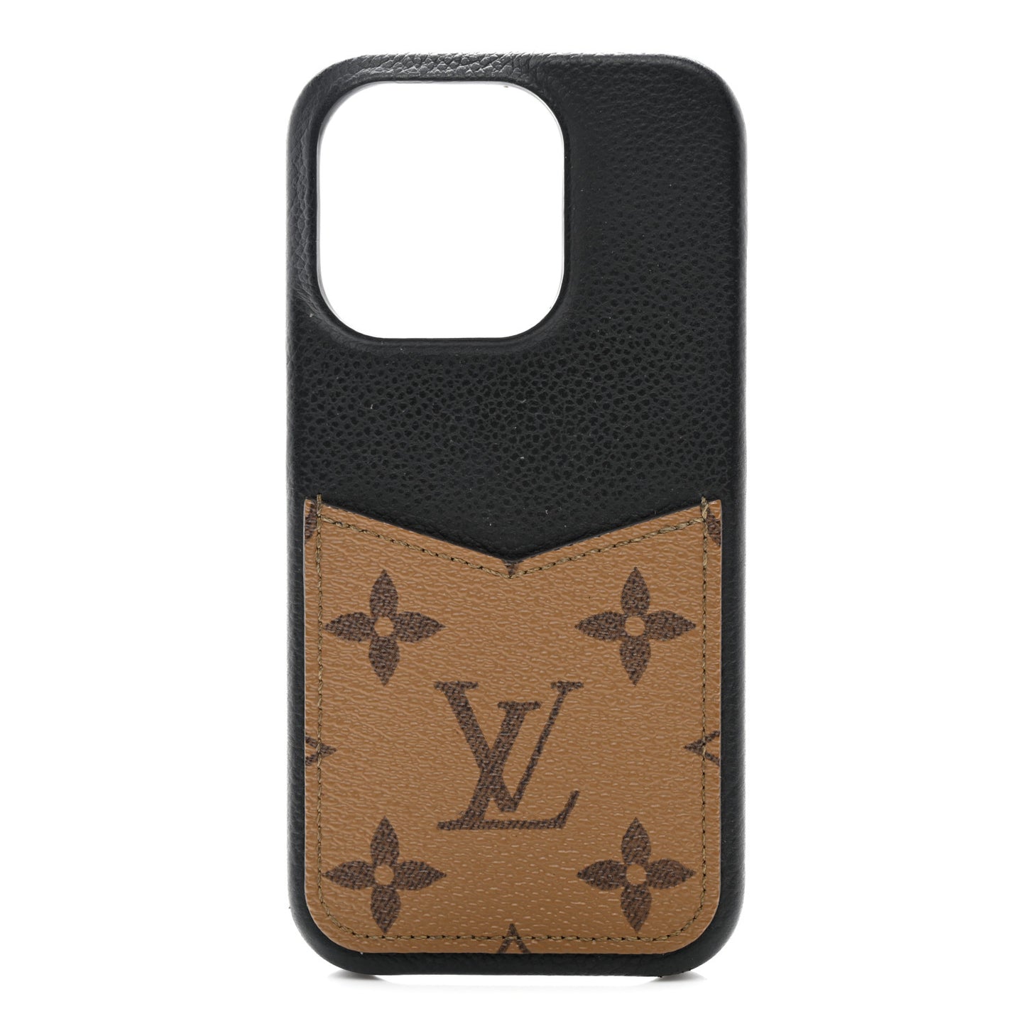 Reverse Monogram Pallas iPhone 14 Pro Bumper Black
