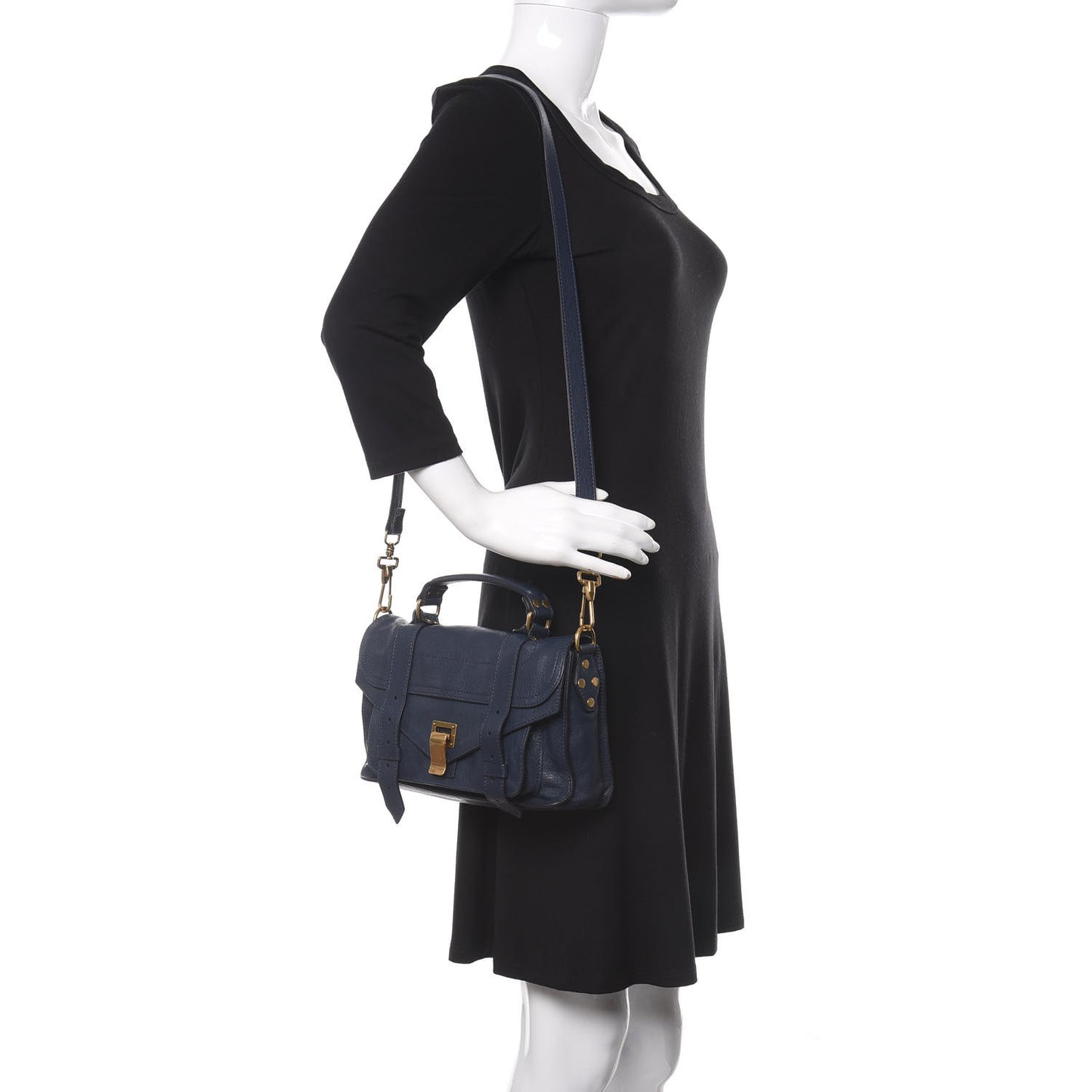 Lambskin Tiny PS1 Satchel Midnight