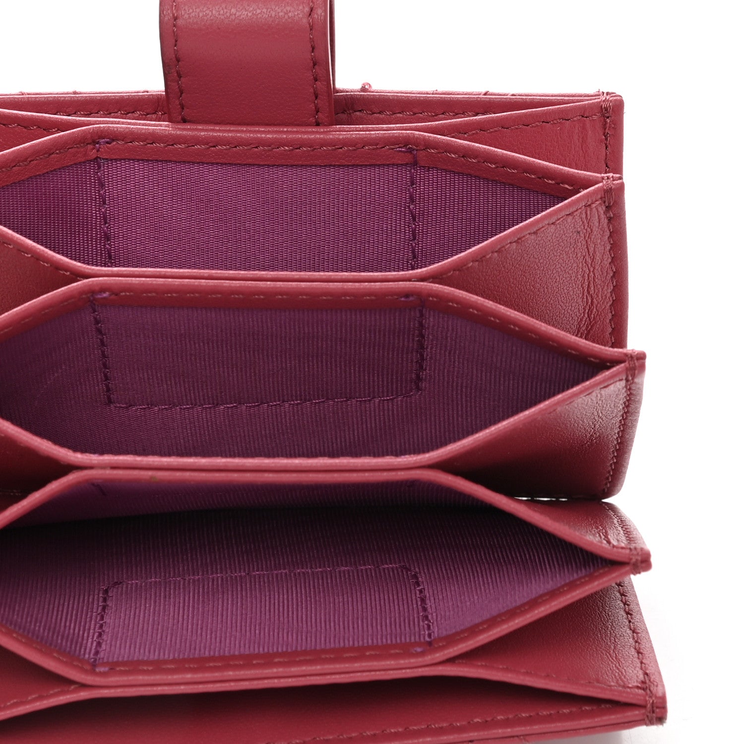 Christian Dior Lambskin Cannage Lady Dior 5-Gusset Card Holder 5 of 8