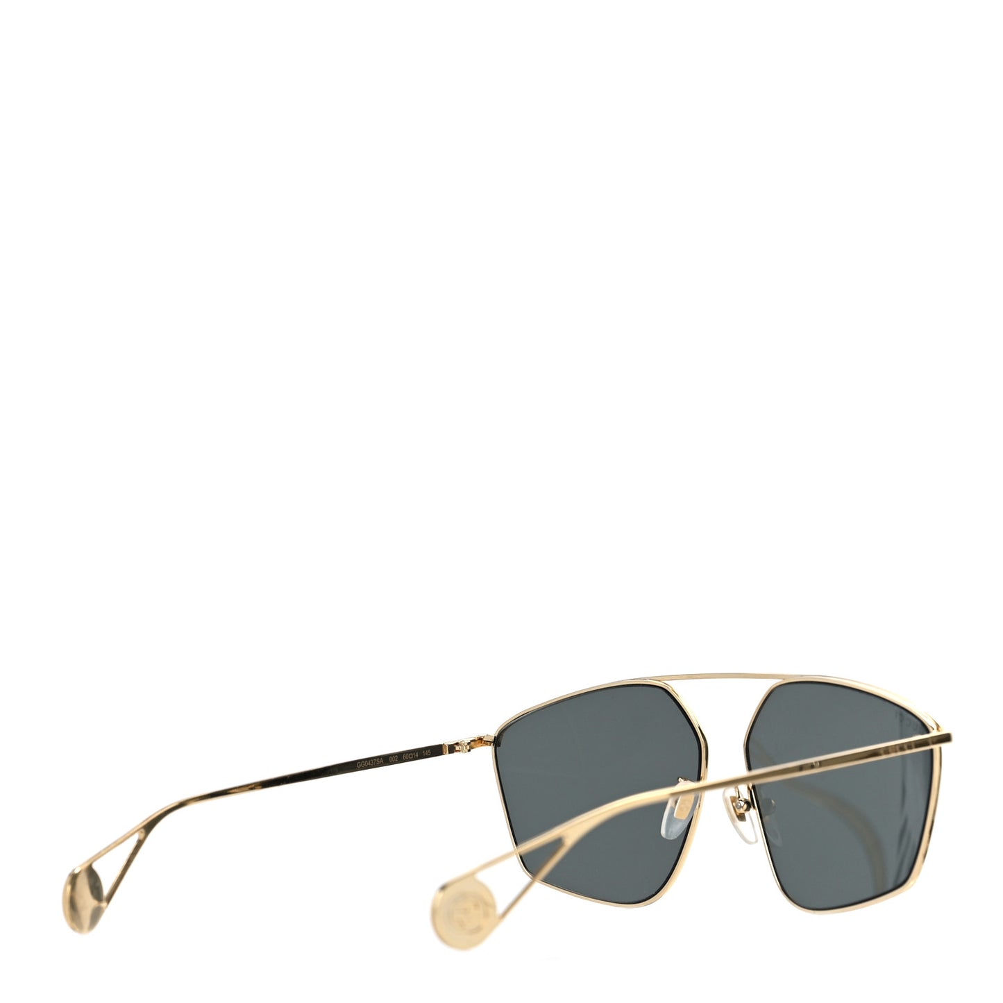 Square Frame GG0437SA Sunglasses Gold