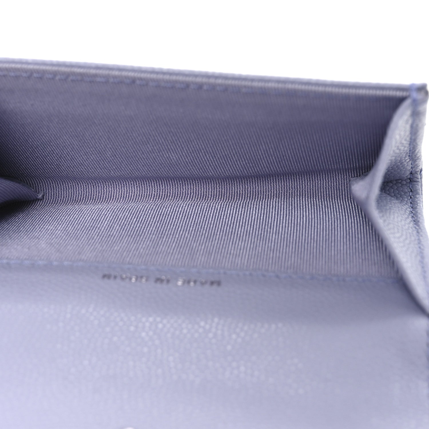 Chanel Caviar Quilted Flap Card Holder Wallet Light Purple 5 of 8