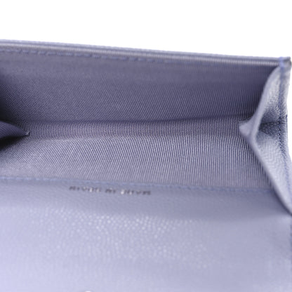 Chanel Caviar Quilted Flap Card Holder Wallet Light Purple 5 of 8