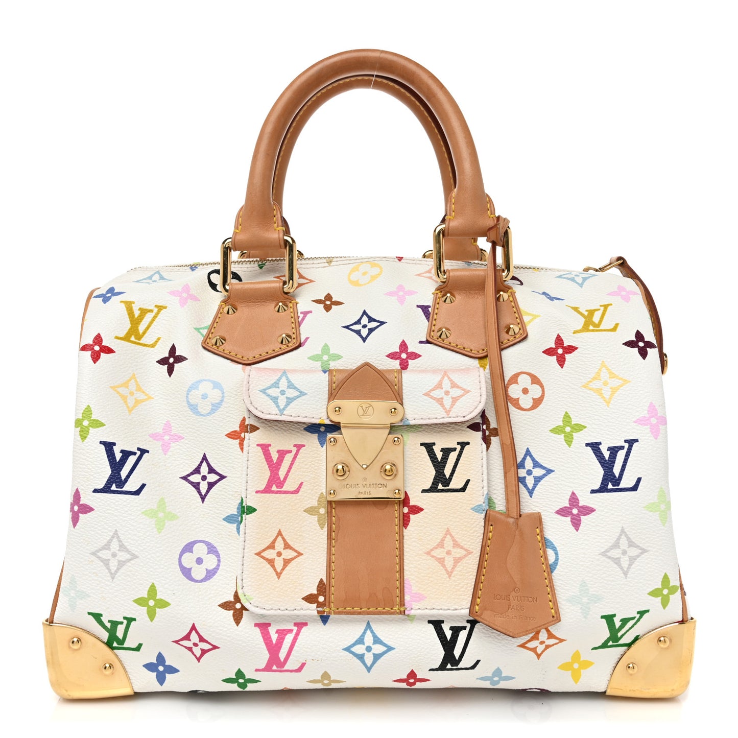 Monogram Multicolor Speedy 30 White