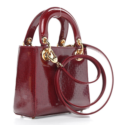Christian Dior Patent Ultimate Mini Lady Dior Rouge 2 of 8