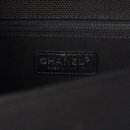 Chanel Canvas Quilted New Medium Fluo Boy Flap Black Grey Yellow 5 of 9