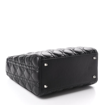 Christian Dior Lambskin Cannage Medium Lady Dior Black 4 of 10