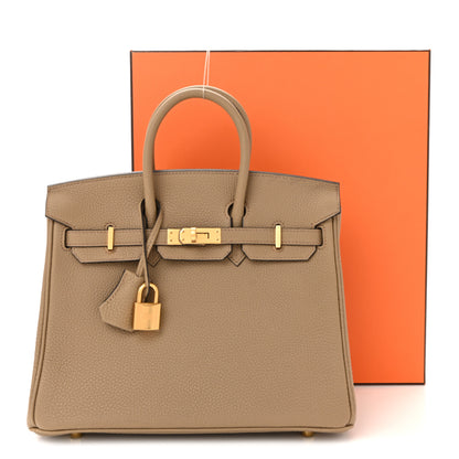 Hermes Togo Birkin 25 Beige Marfa 10 of 10