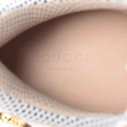 Gucci X SEGA Mesh Calfskin Suede Removable Crystals Womens Flashtrek Sneakers 36 Great White 6 of 10