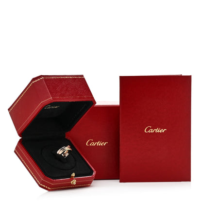 Cartier 18K Pink Yellow White Gold Small Trinity Ring 52 6 5 of 5