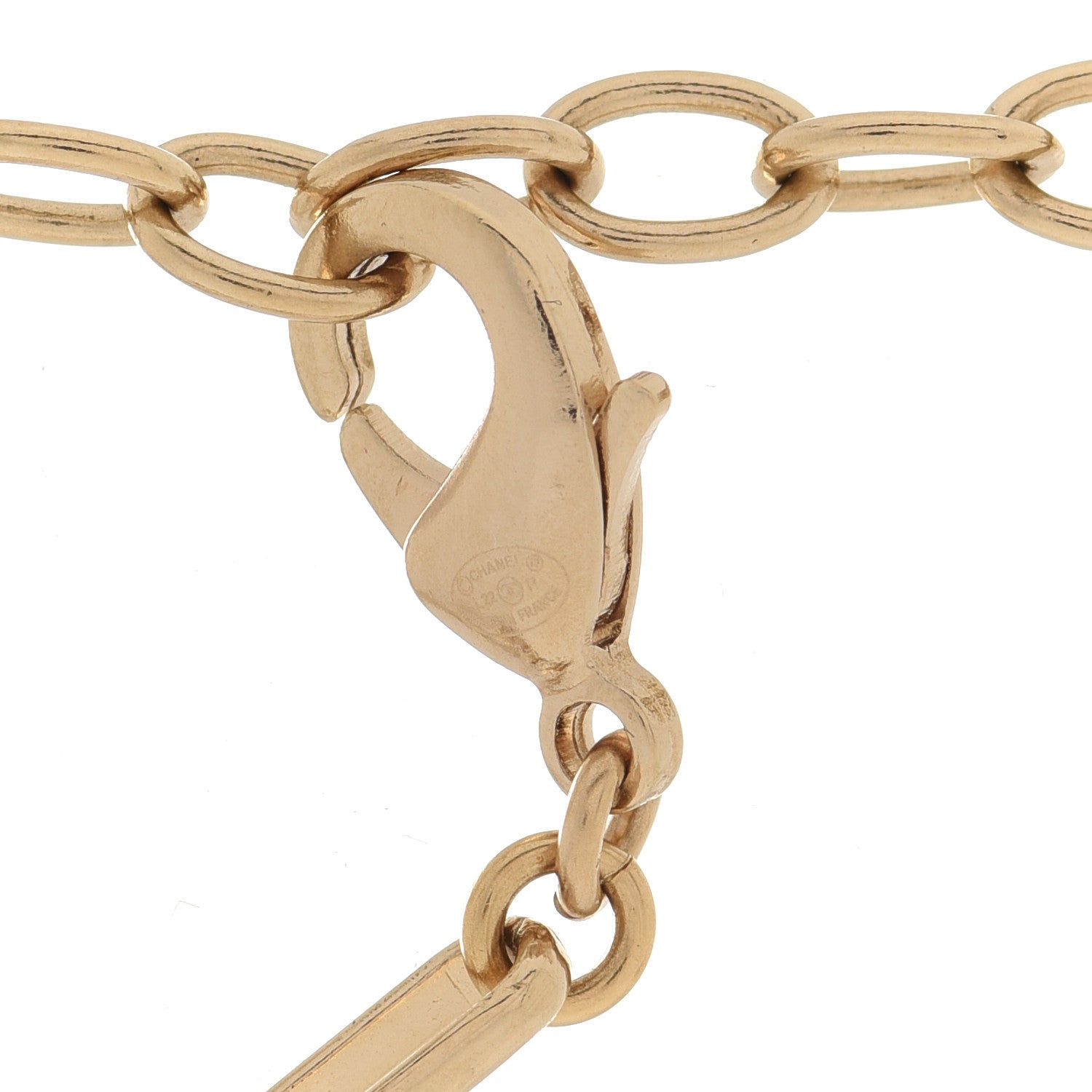Chanel Metal Logo CC Chain Bracelet Gold 4 of 6
