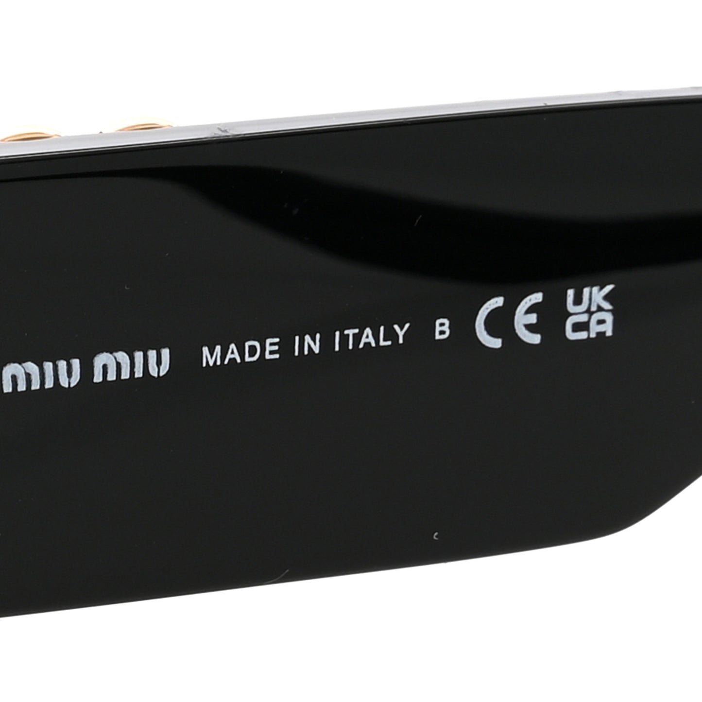 Acetate Miu Glimpse Sunglasses SMU 09WS Black