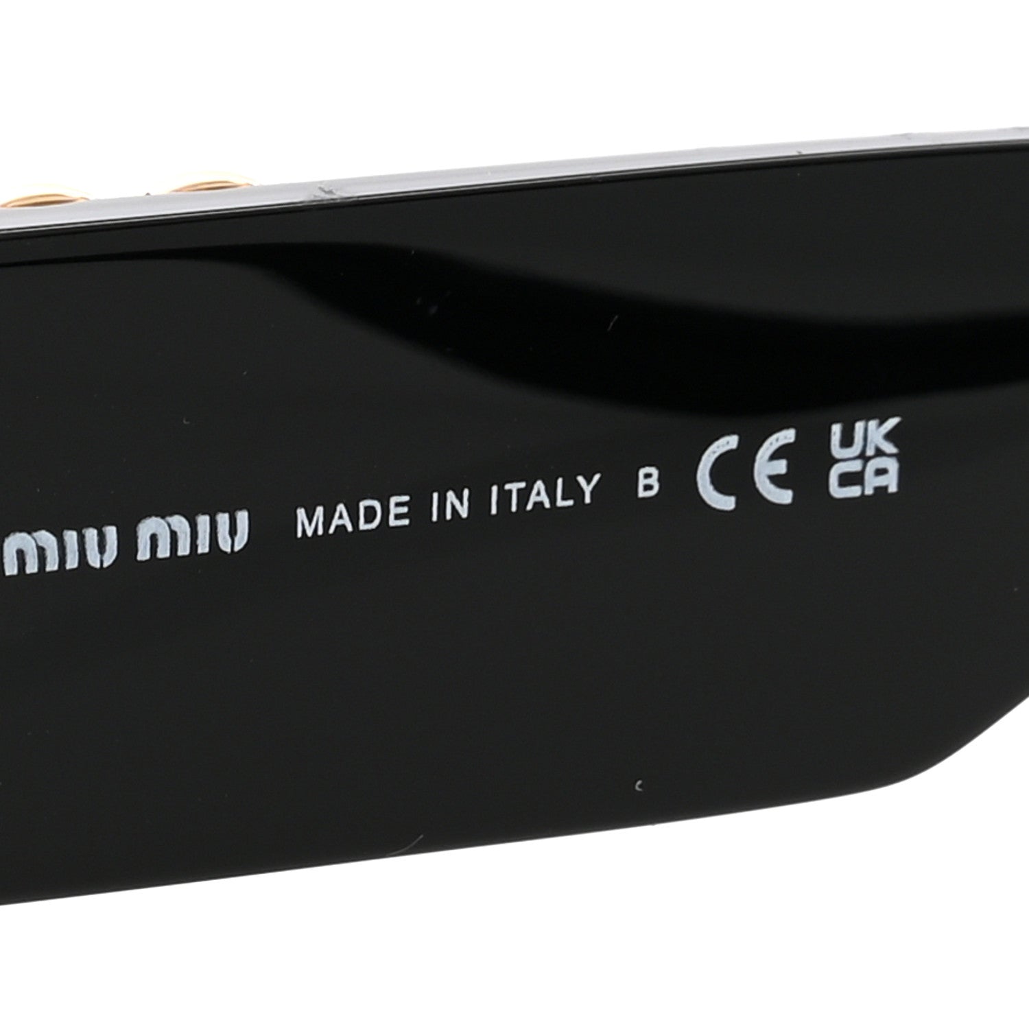 Miu Miu Acetate Miu Glimpse Sunglasses SMU 09WS Black 5 of 8
