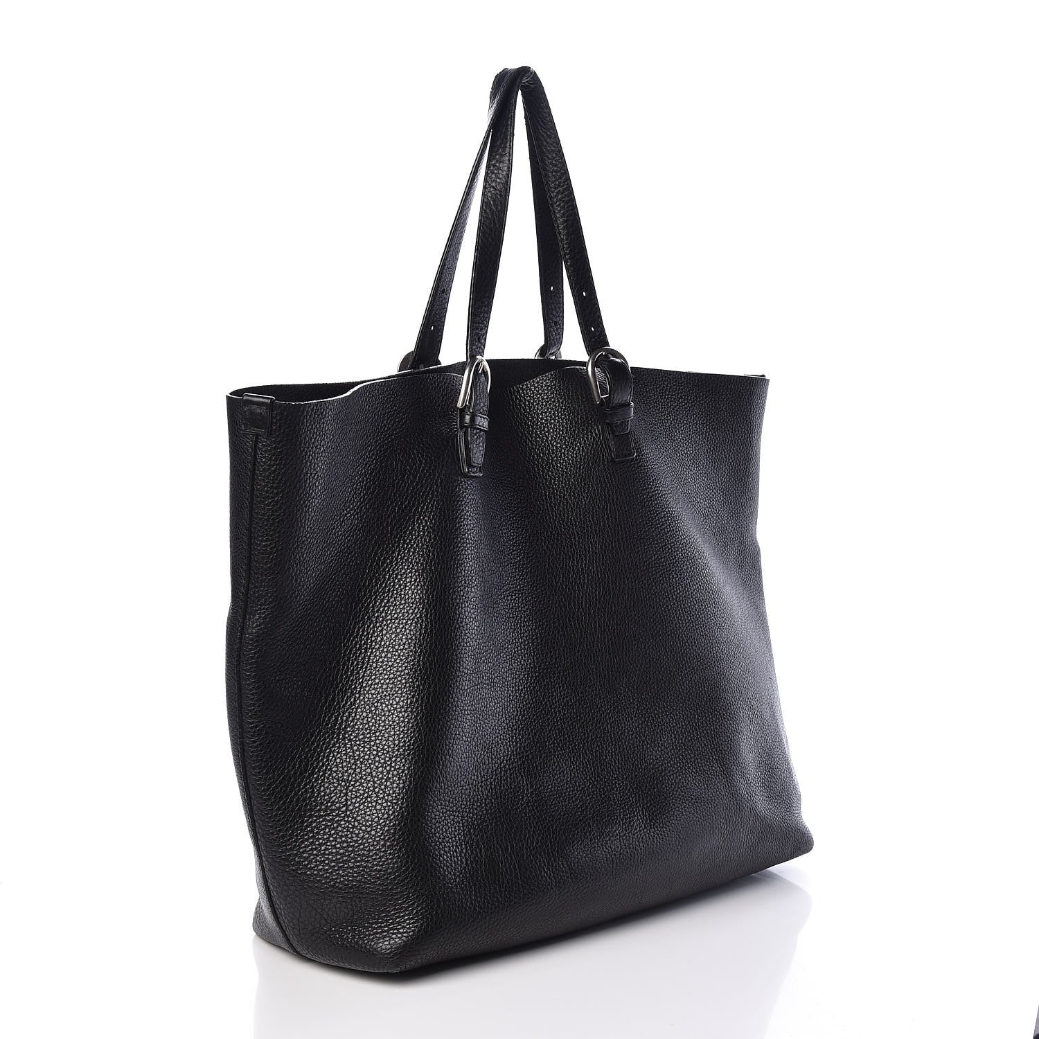 Gucci Pebbled Calfskin Large Tote Black 3 of 11