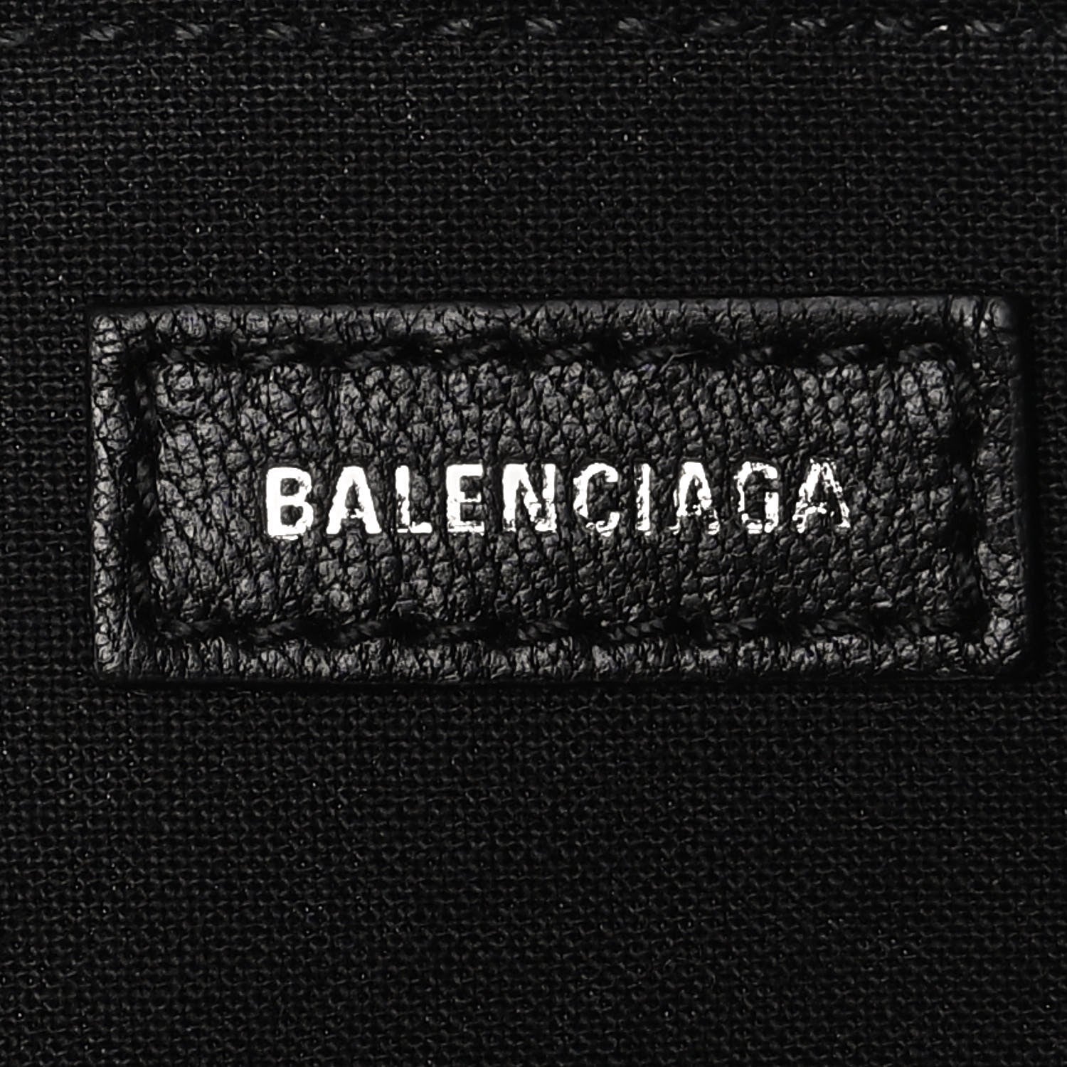 Balenciaga Calfskin Logo Crocodile Embossed Mini Ville Top Handle Bag White Black 6 of 13