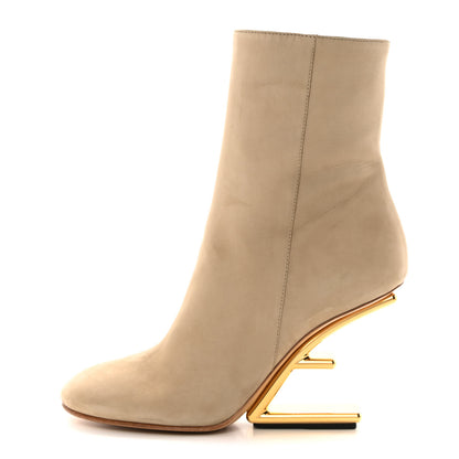 Fendi Nubuck Fendi First 95mm Ankle Boots 38.5 Roger 1 of 9