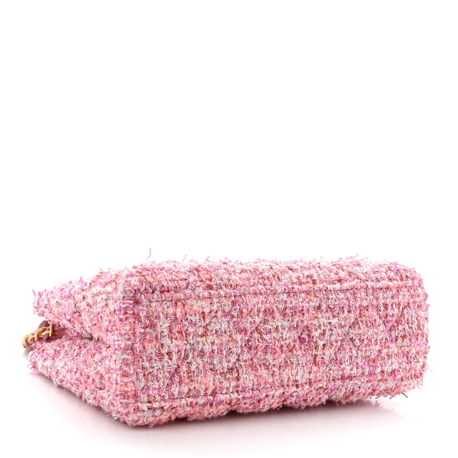 Chanel Tweed Quilted Nano Kelly Shopper Pink 4 of 11