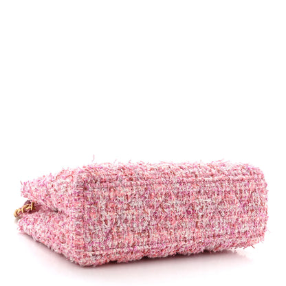 Chanel Tweed Quilted Nano Kelly Shopper Pink 4 of 11