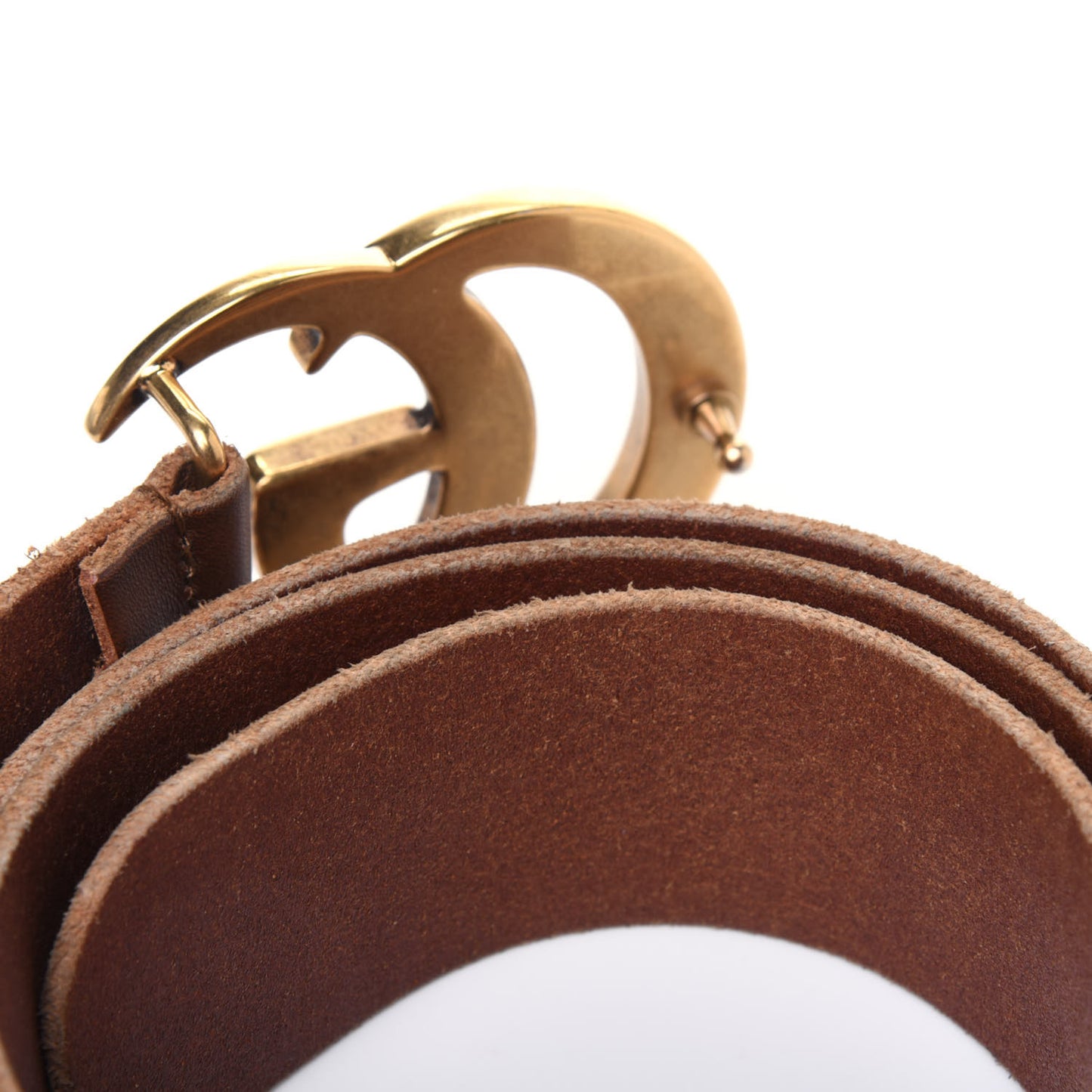 Faded Calfskin Double G 40mm Belt 90 36 Cuir
