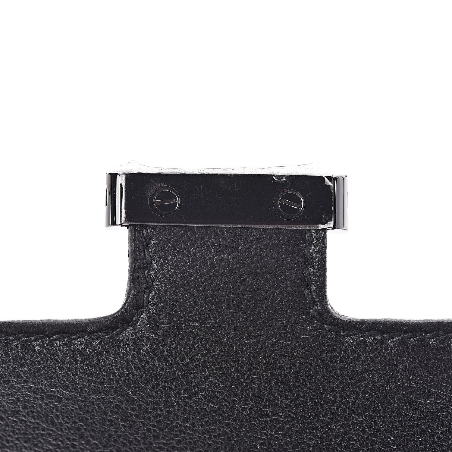 Hermes Shiny Alligator Constance Wallet Black 7 of 14