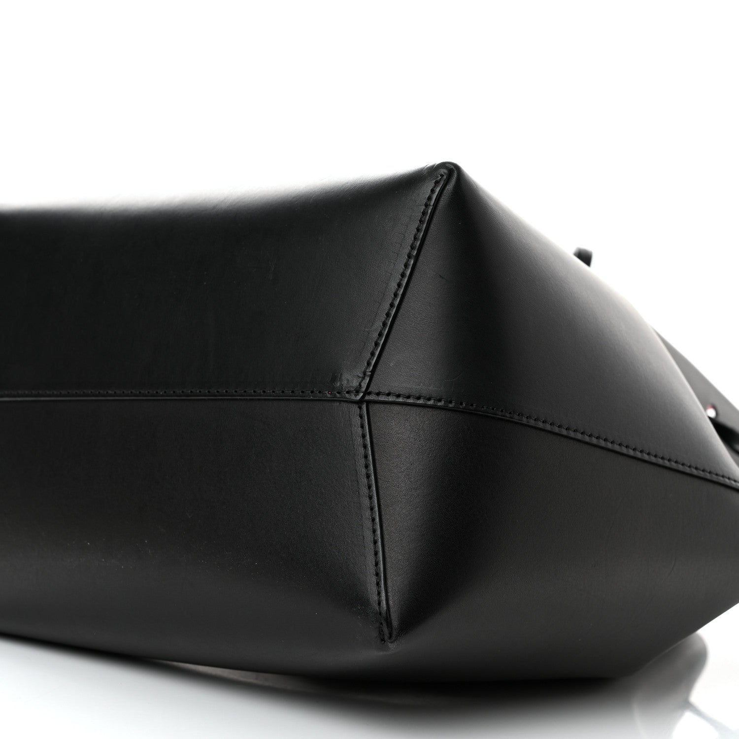 Mansur Gavriel Vegetable Tanned Calfskin Bucket Bag Black Flamma 10 of 15