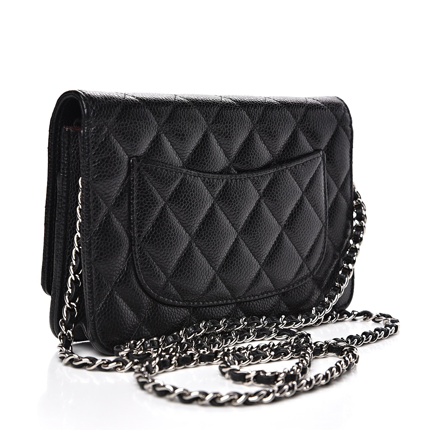 Chanel Caviar Quilted Wallet On Chain WOC Black 2 of 11