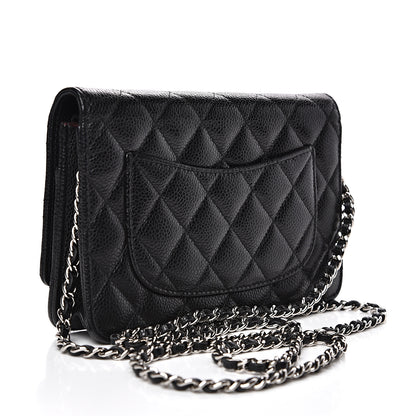 Chanel Caviar Quilted Wallet On Chain WOC Black 2 of 11