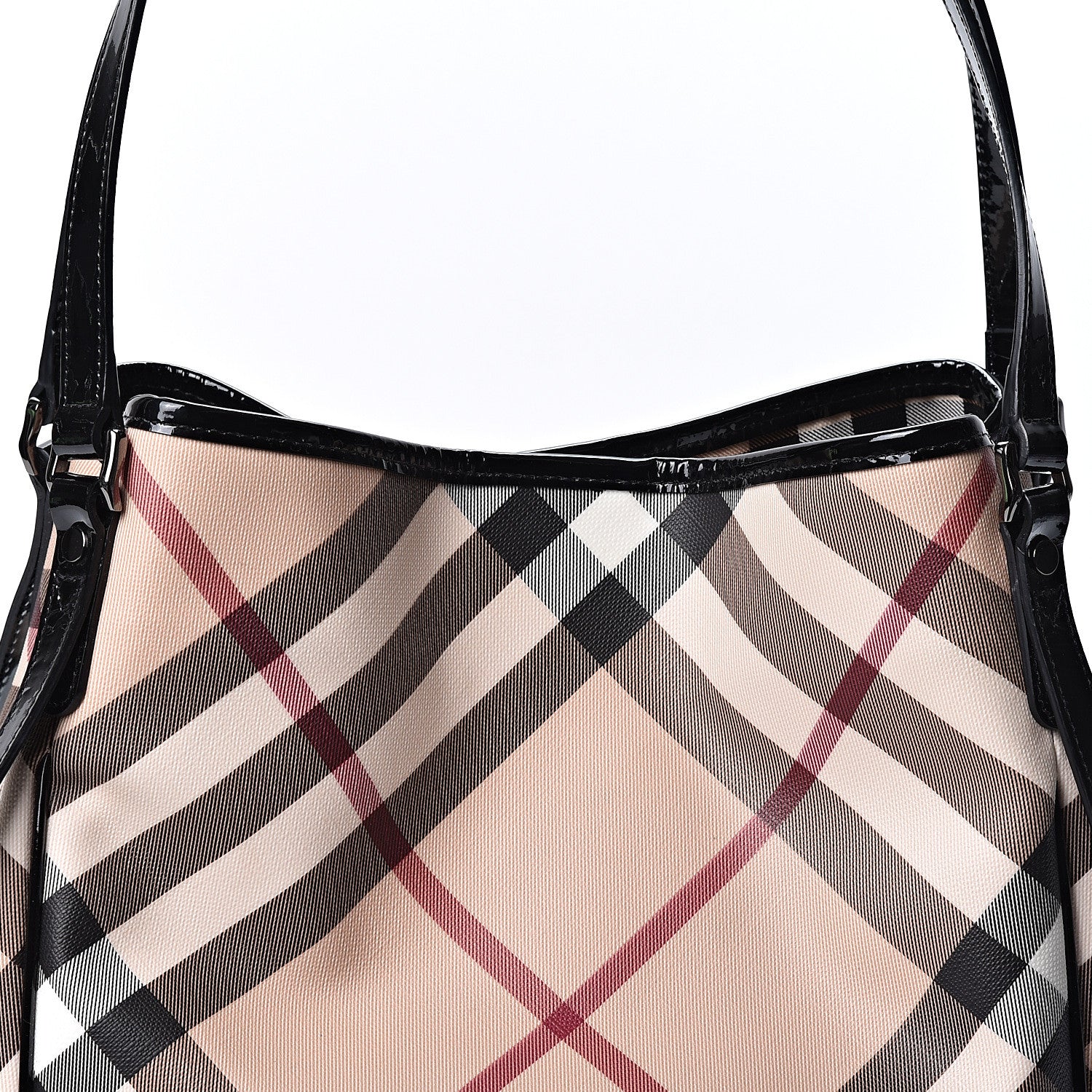 Burberry Nova Check Small Canterbury Tote Black 8 of 11