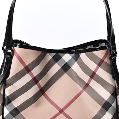 Burberry Nova Check Small Canterbury Tote Black 8 of 11