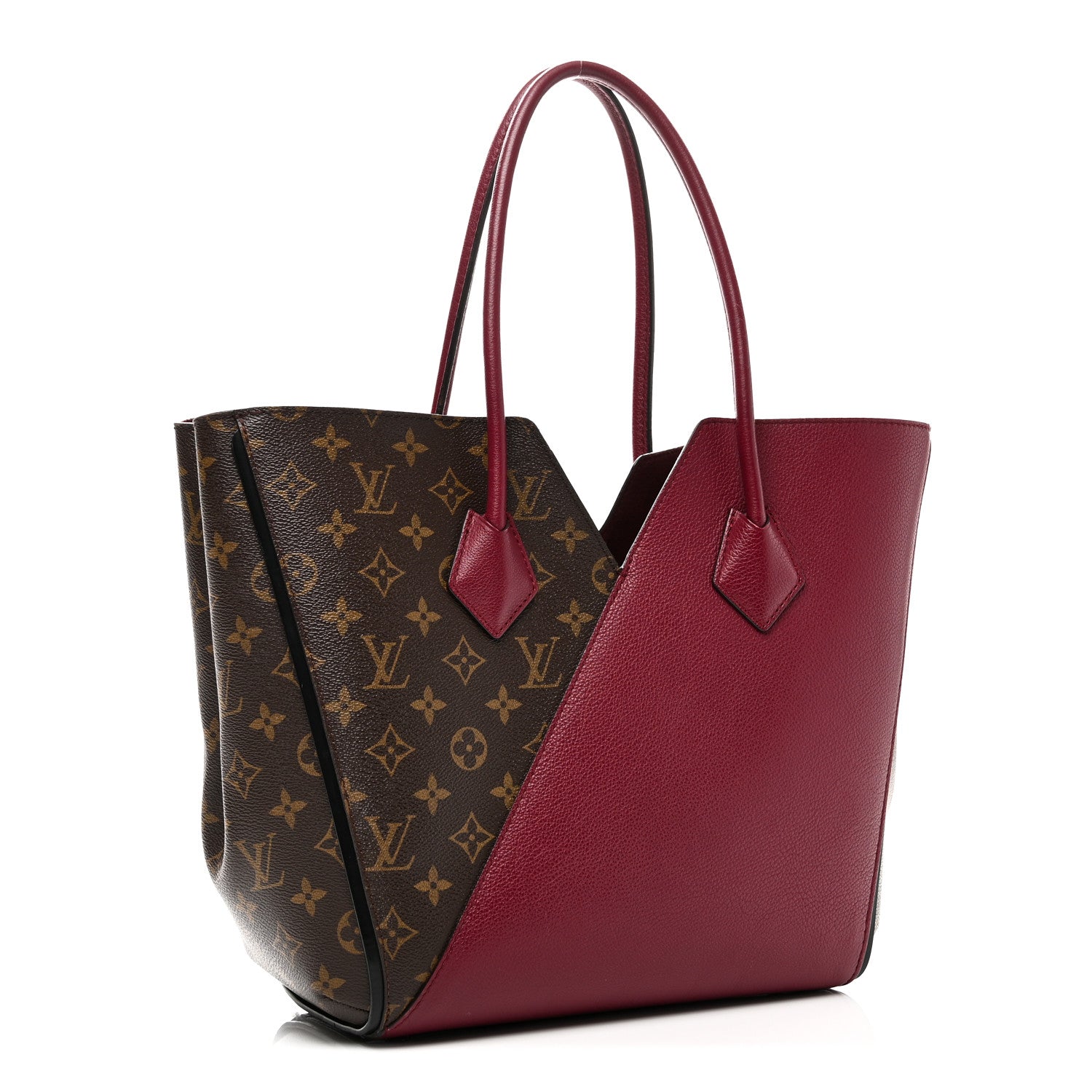 Louis Vuitton Calfskin Monogram Kimono Tote Grape 3 of 9
