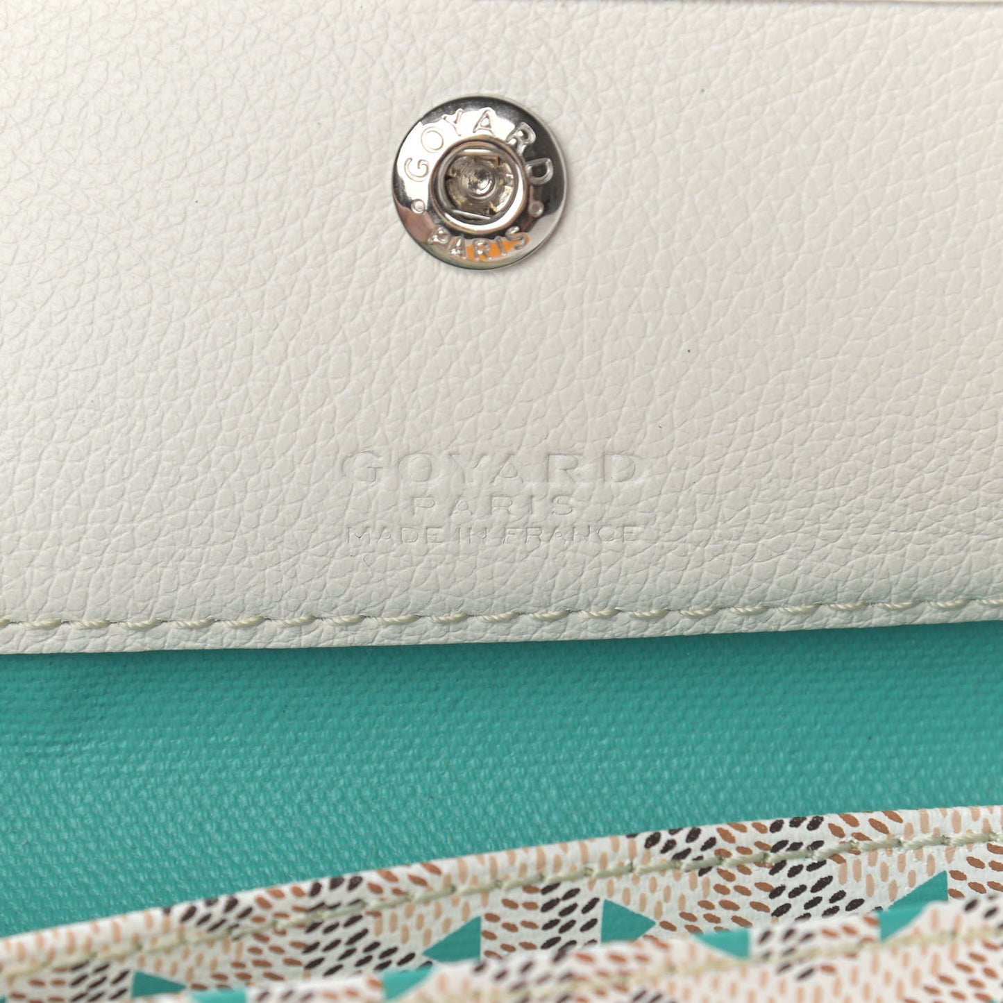 Goyardine Saint Louis Claire Voie PM White Opaline