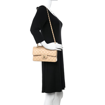 Chanel Caviar Quilted Small Double Flap Beige 2 of 10