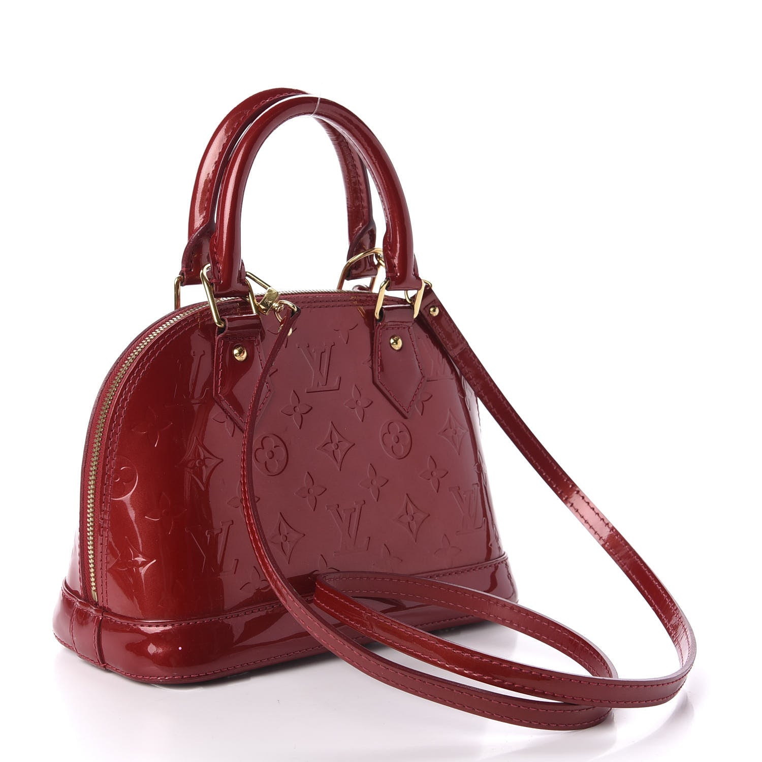 Louis Vuitton Vernis Alma BB Pomme D'Amour 2 of 8