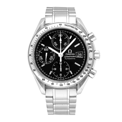 Omega Stainless Steel 39mm Speedmaster Chronograph Automatic Watch Black 3513.50 1 of 5