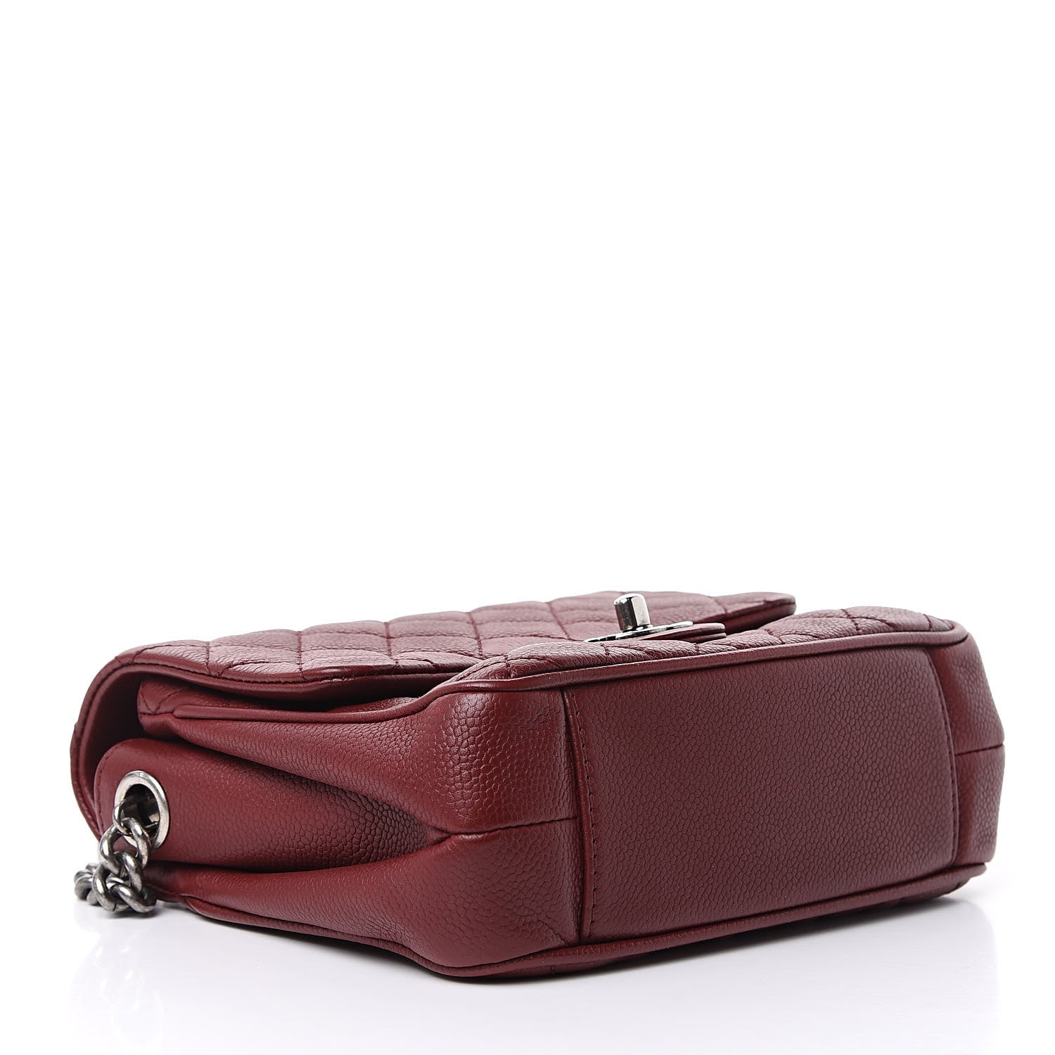 Chanel Caviar Quilted Small Rock In Rome Flap Burgundy 4 of 10