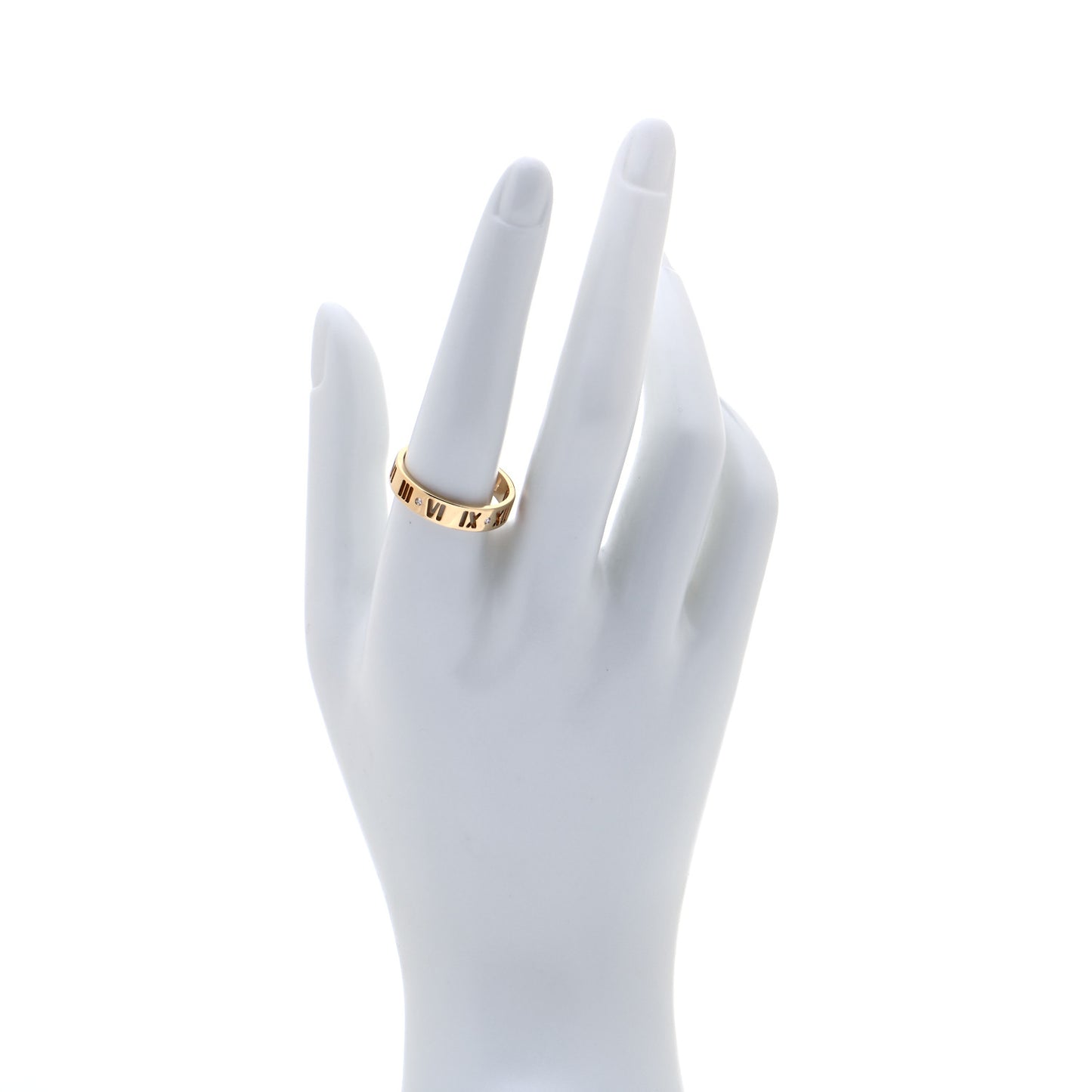 18K Yellow Gold Diamond Wide Atlas Pierced Ring 60 9.25