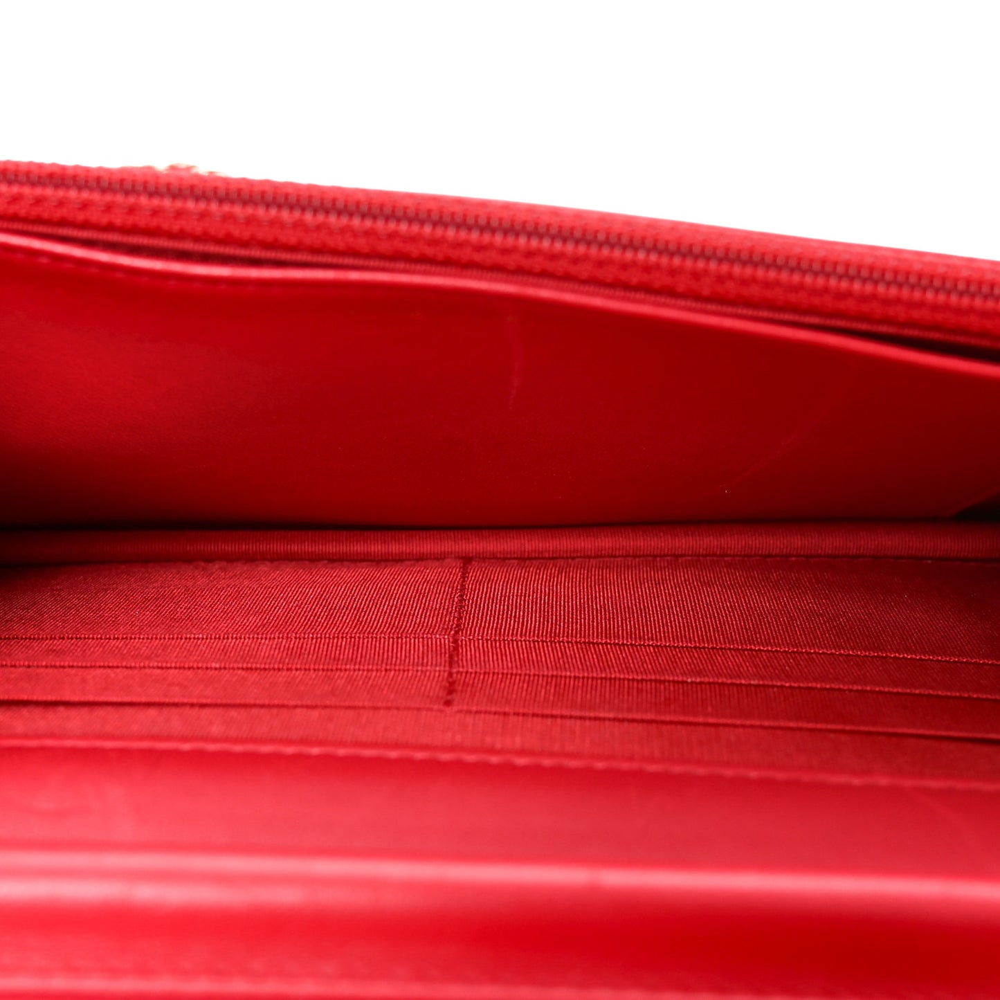 Lambskin Quilted Boy Wallet On Chain WOC Red