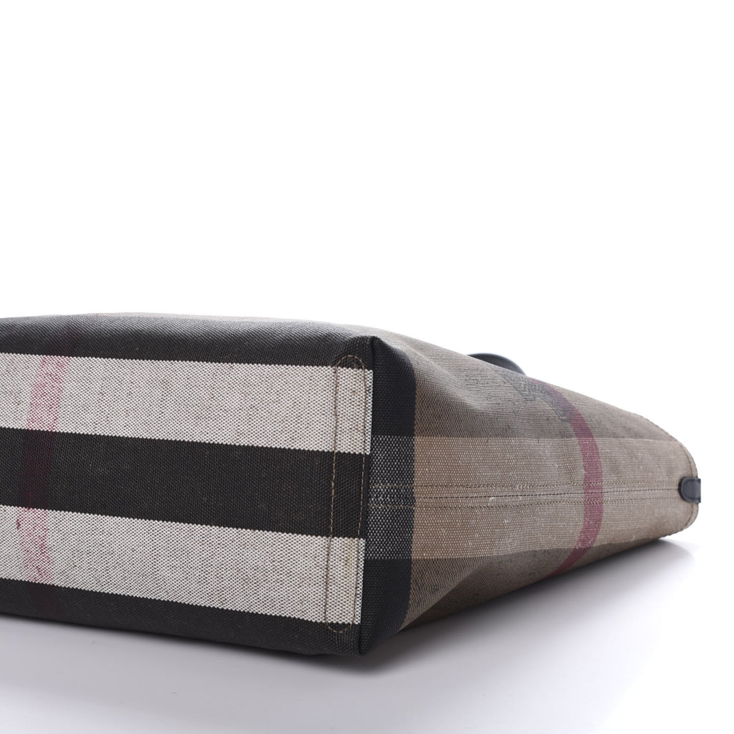 Coated Canvas Mega Check Medium Doodle Tote Black