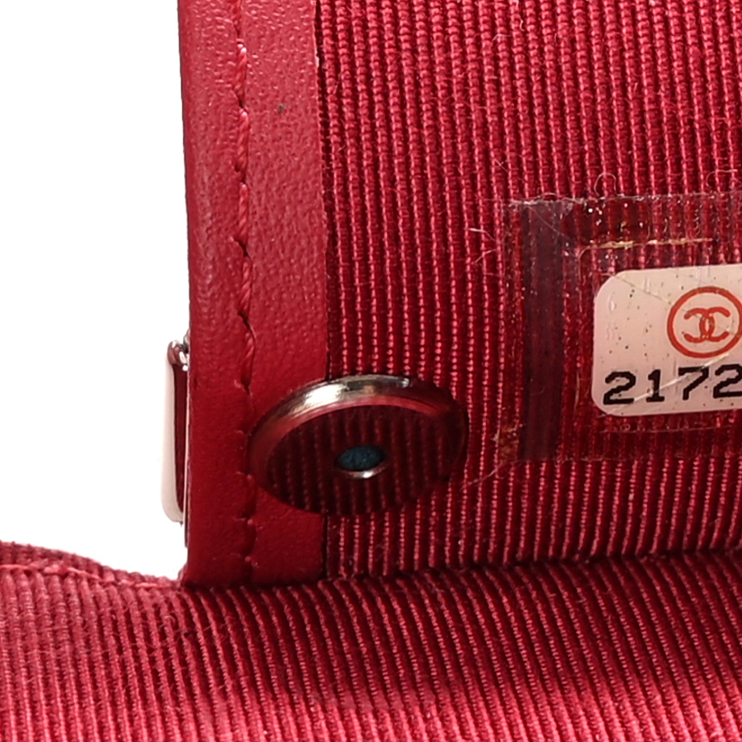 Chanel Metallic Caviar Quilted 6 Key Holder Dark Pink 8 of 9