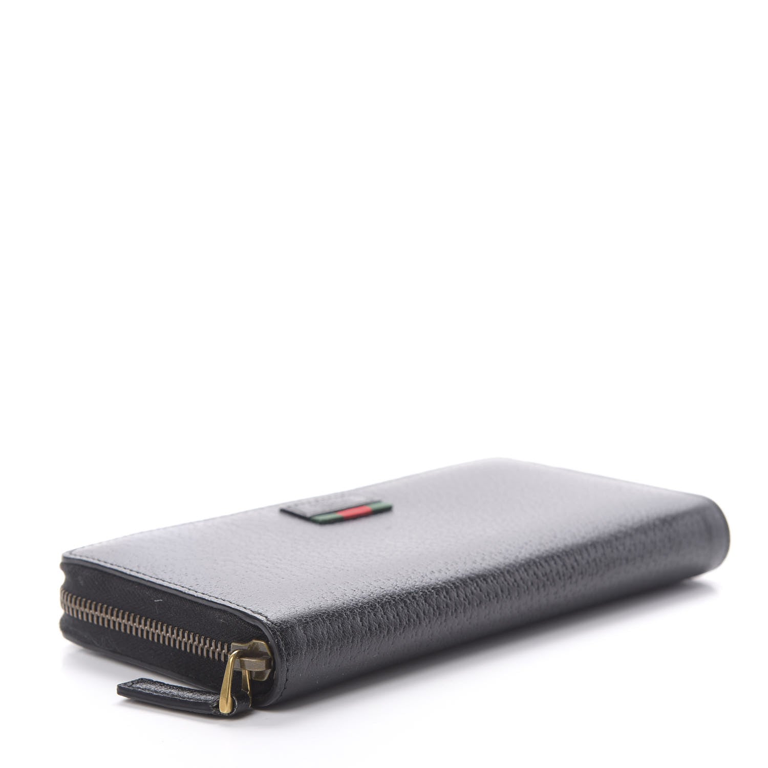 Gucci Calfskin Web Zip Around Wallet Black 4 of 8