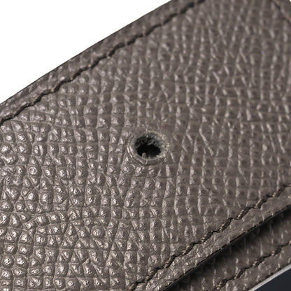 Hermes Swift Epsom 24mm Belt Strap 80 Black Etoupe 6 of 8