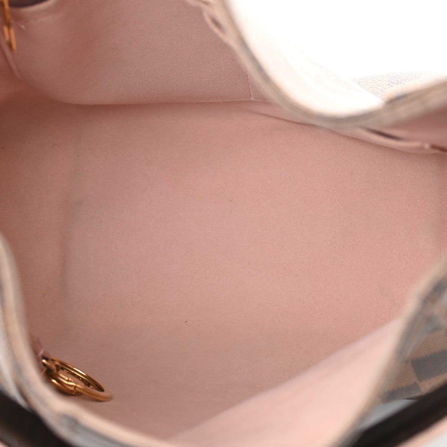 Louis Vuitton Damier Ebene Caissa Hobo Rose Ballerine 5 of 13
