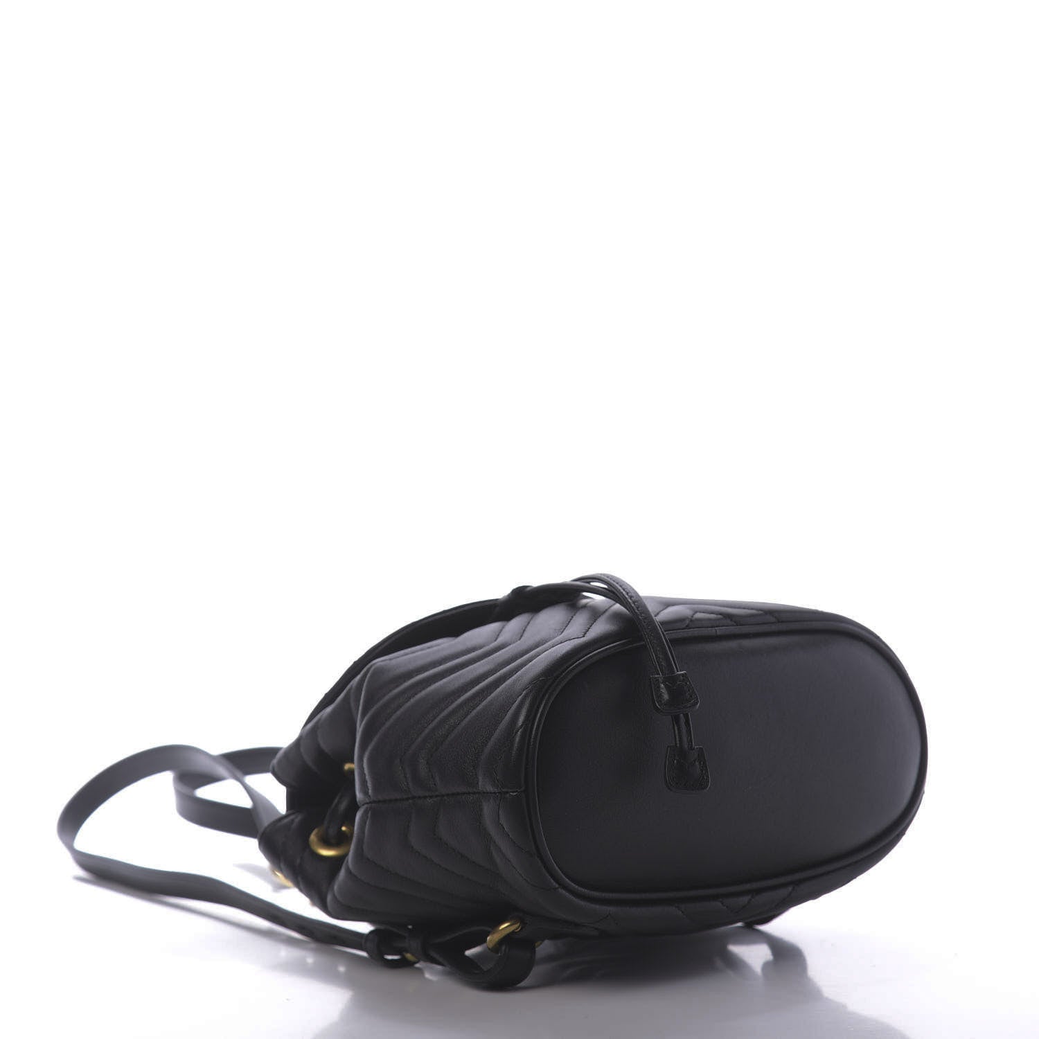 Gucci Calfskin Matelasse GG Marmont Flap Backpack Black 3 of 10