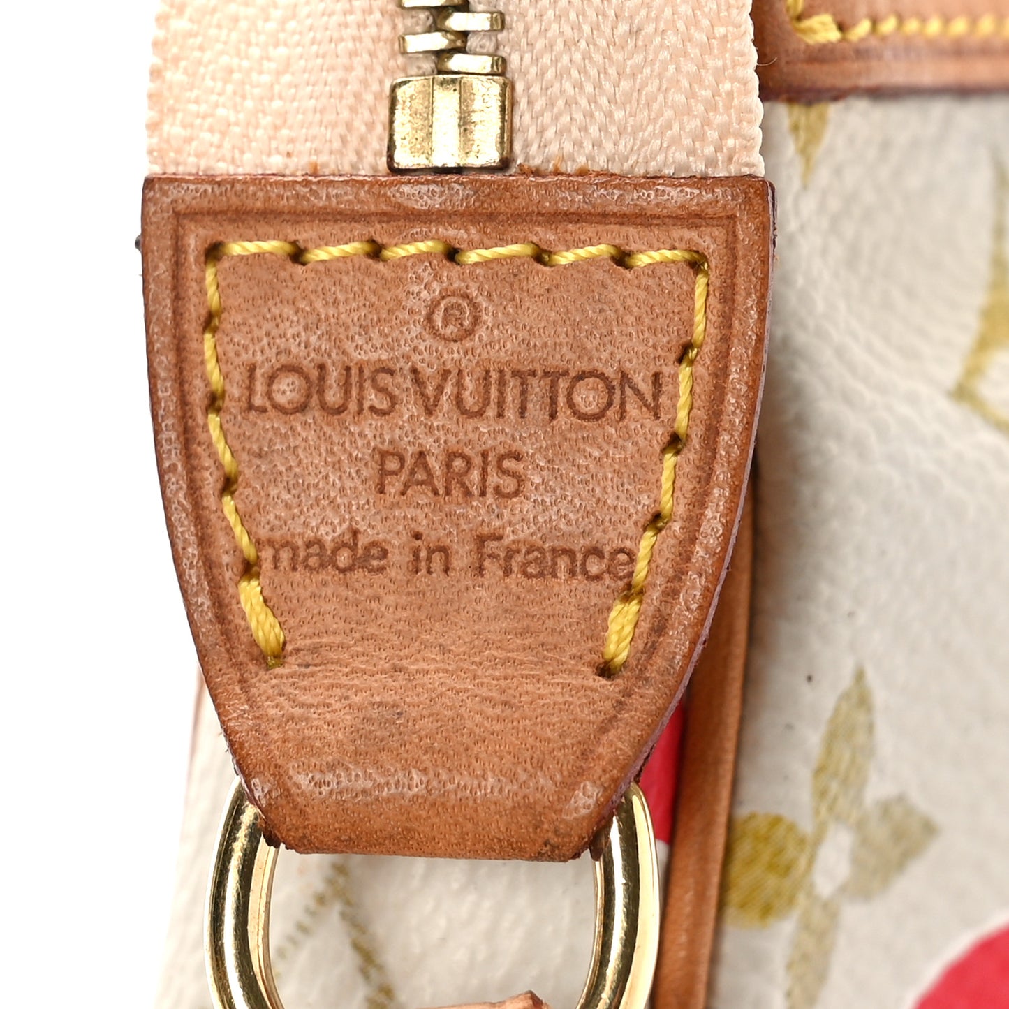 Monogram Cherry Blossom Pochette Accessories Red