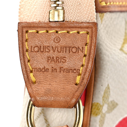 Louis Vuitton Monogram Cherry Blossom Pochette Accessories Red 6 of 10