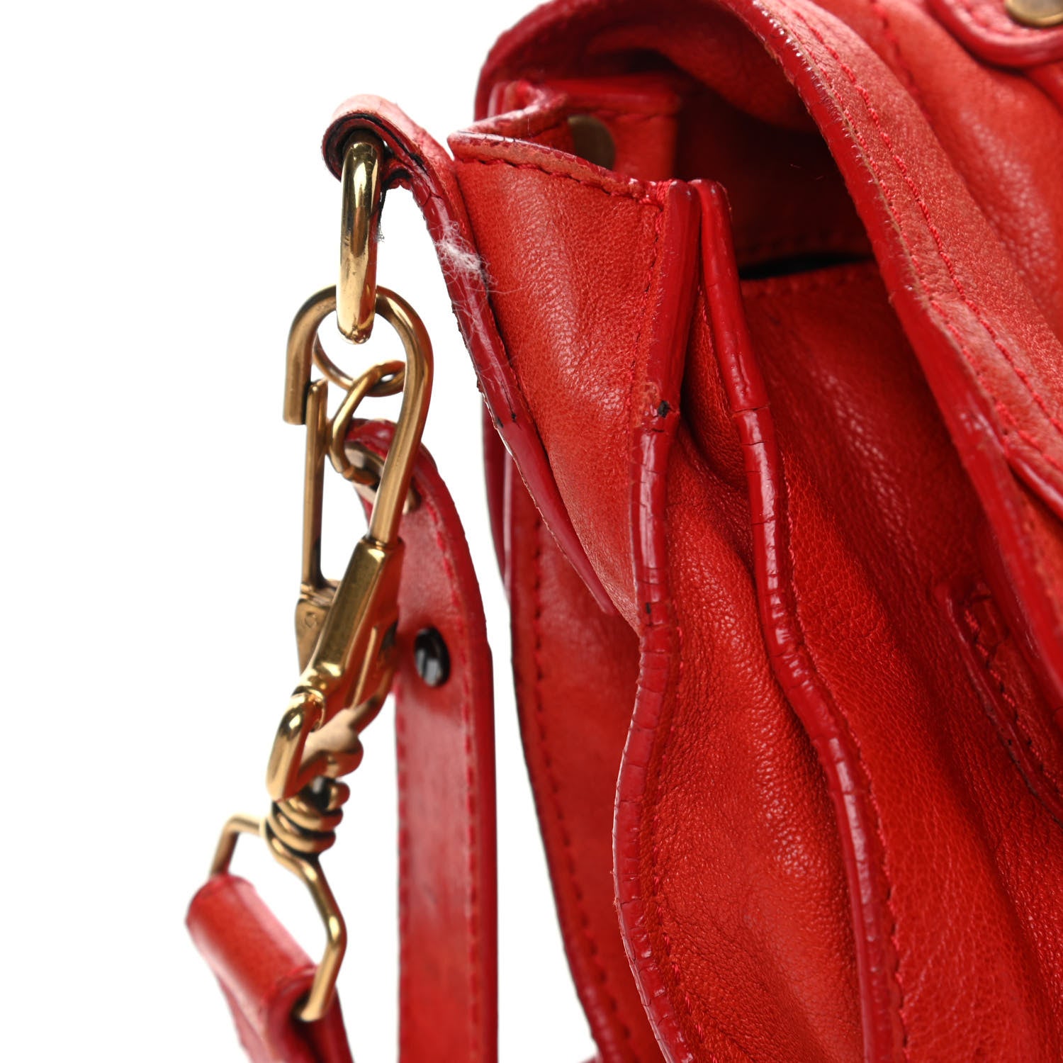 Proenza Schouler Lambskin Medium PS1 Satchel Red 11 of 11