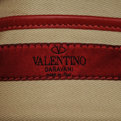Valentino Garavani Vitello Mini Rockstud Flap Saddle Crossbody Bag Rosso Valentino 6 of 6